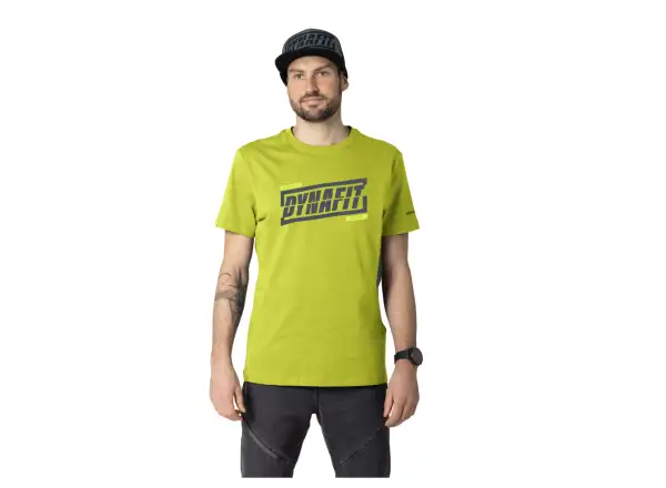 Dynafit Graphic Cotton pánské triko krátký rukáv Golden Lime