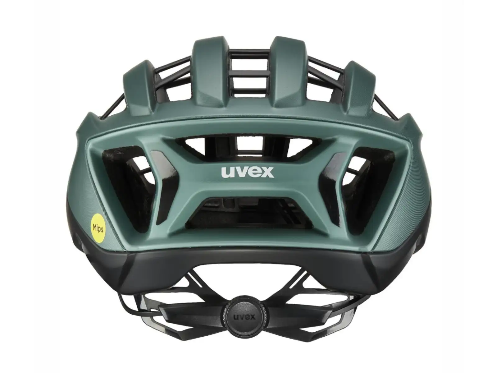 Uvex Surge Aero MIPS silniční přilba Black/Sage Green Matt