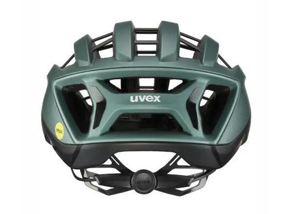 Uvex Surge Aero MIPS silniční přilba Black/Sage Green Matt