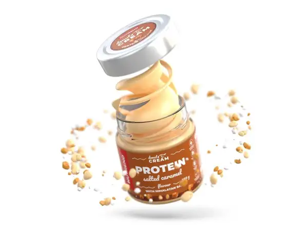 Nutrend Denuts Cream jemný ořechový krém 250 g slaný karamel s proteinem
