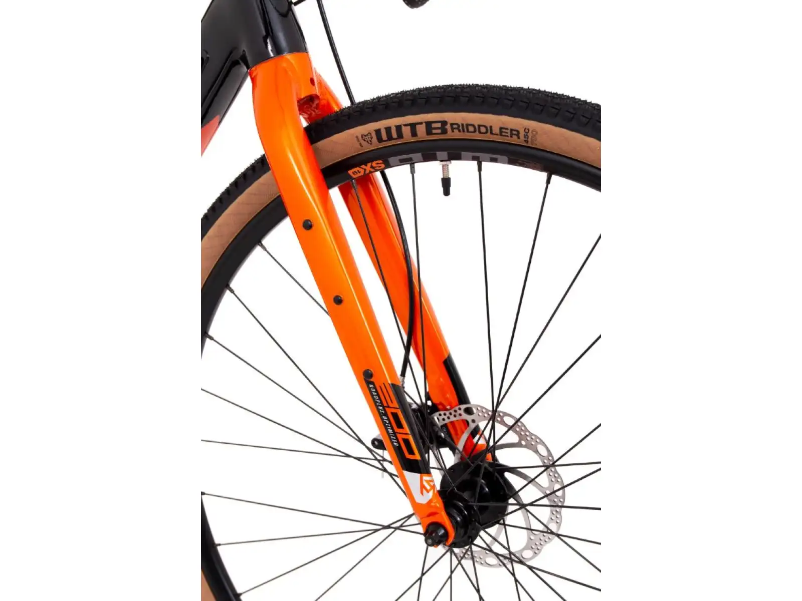 Rock Machine Gravelride 200 gravel kolo Gloss Black/Brick Orange/Silver