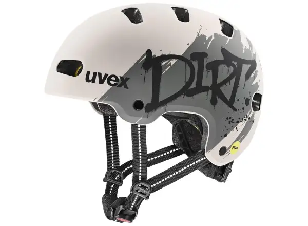 Uvex Kid 4 Style Mips dětská přilba Dirt Warm Grey Matt