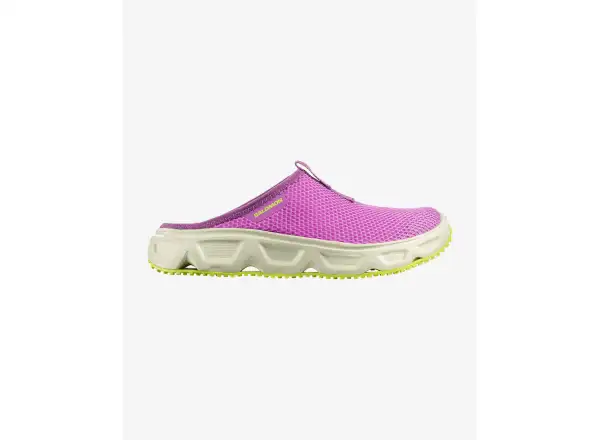 Salomon Reelax Slide 6.0 dámské pantofle Iris Orchid/Asparsgud Green/Acid Lime