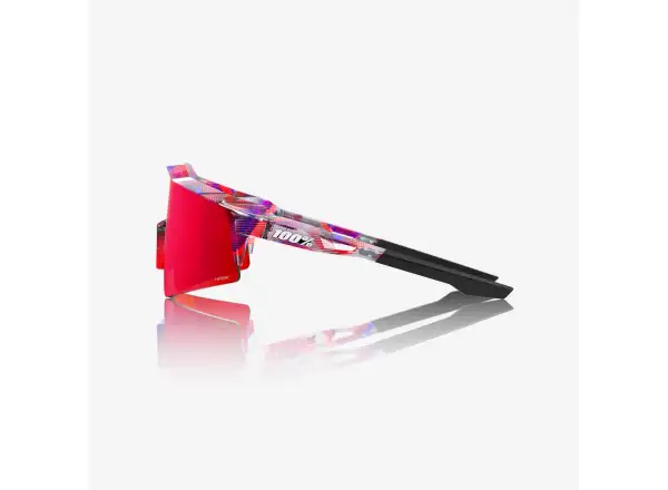 100% Speedcraft SL brýle FDJ Gloss Translucent Red/Blue/HiPER Fire Red Mirror Lens