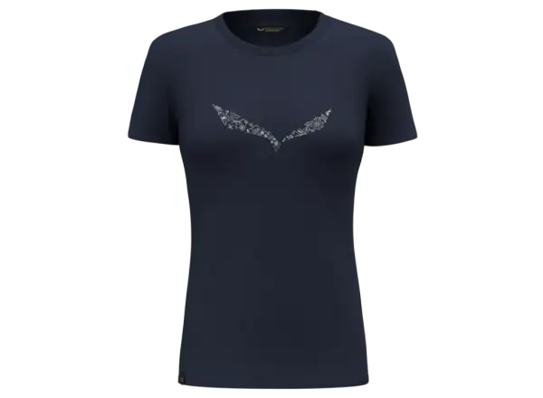 Salewa Solidlogo Dry dámské tričko krátký rukáv Premium Navy Melange