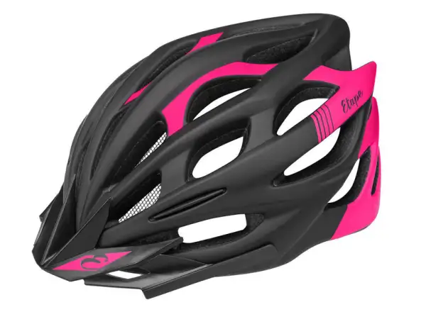 Etape Vesper dámská cyklistická přilba černá/růžová mat