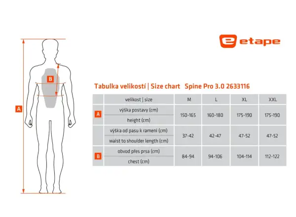 Etape Spine Pro 3.0 pánský chránič páteře