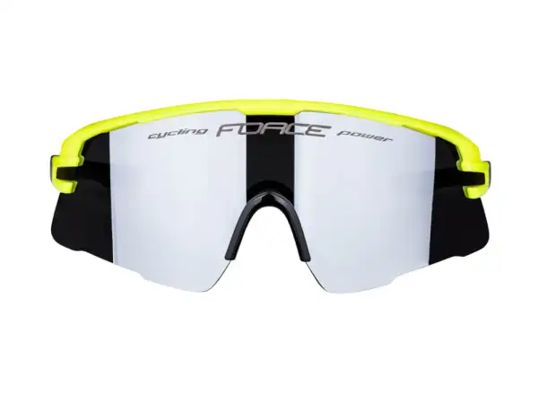 Force Ambient cyklistické brýle fluo/šedá, černá zrcadlová skla