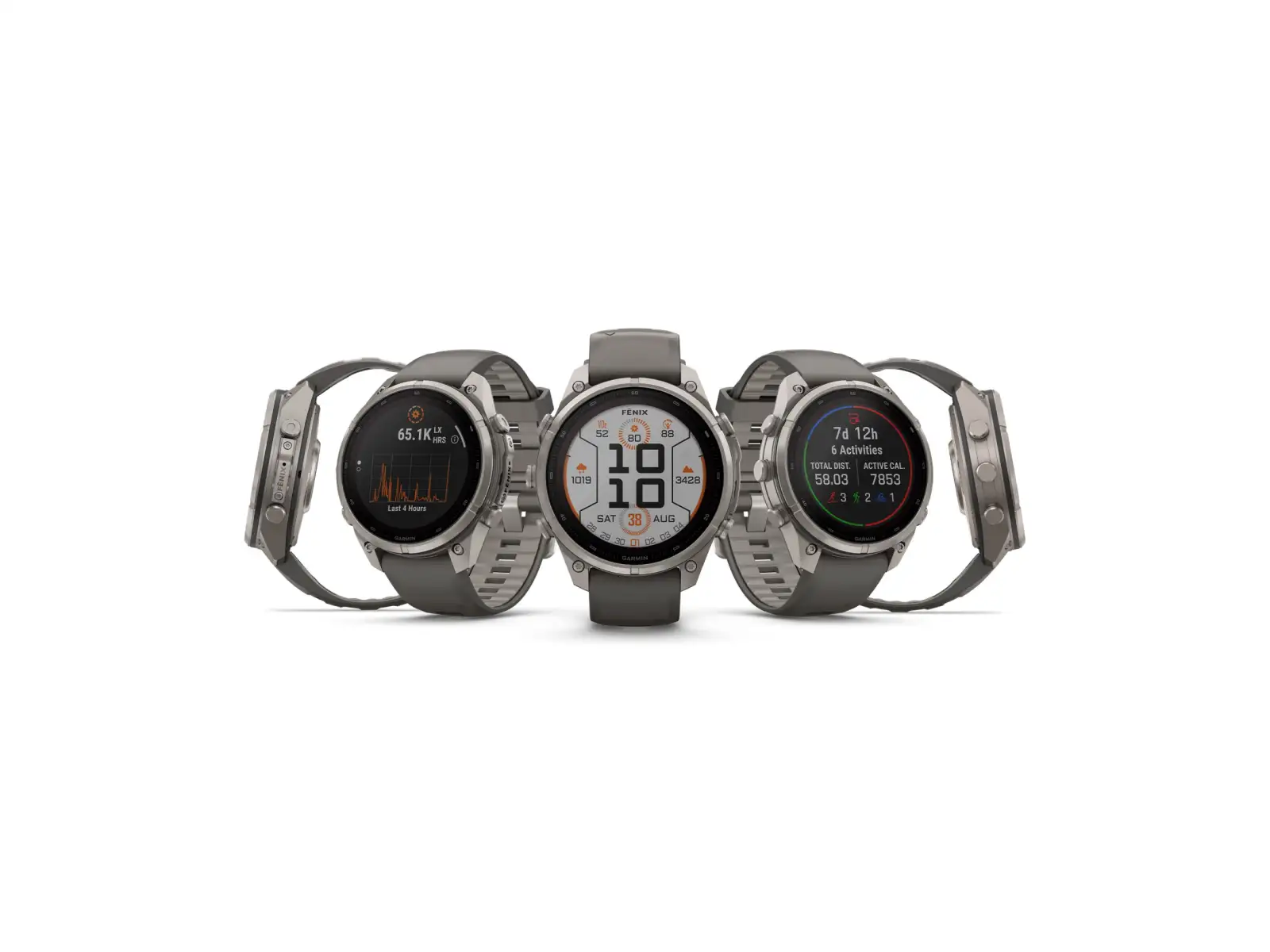 Garmin Fénix 9 Pro inReach Solar 47 mm chytré hodinky Titanium Pebble Gray/Silver Gray