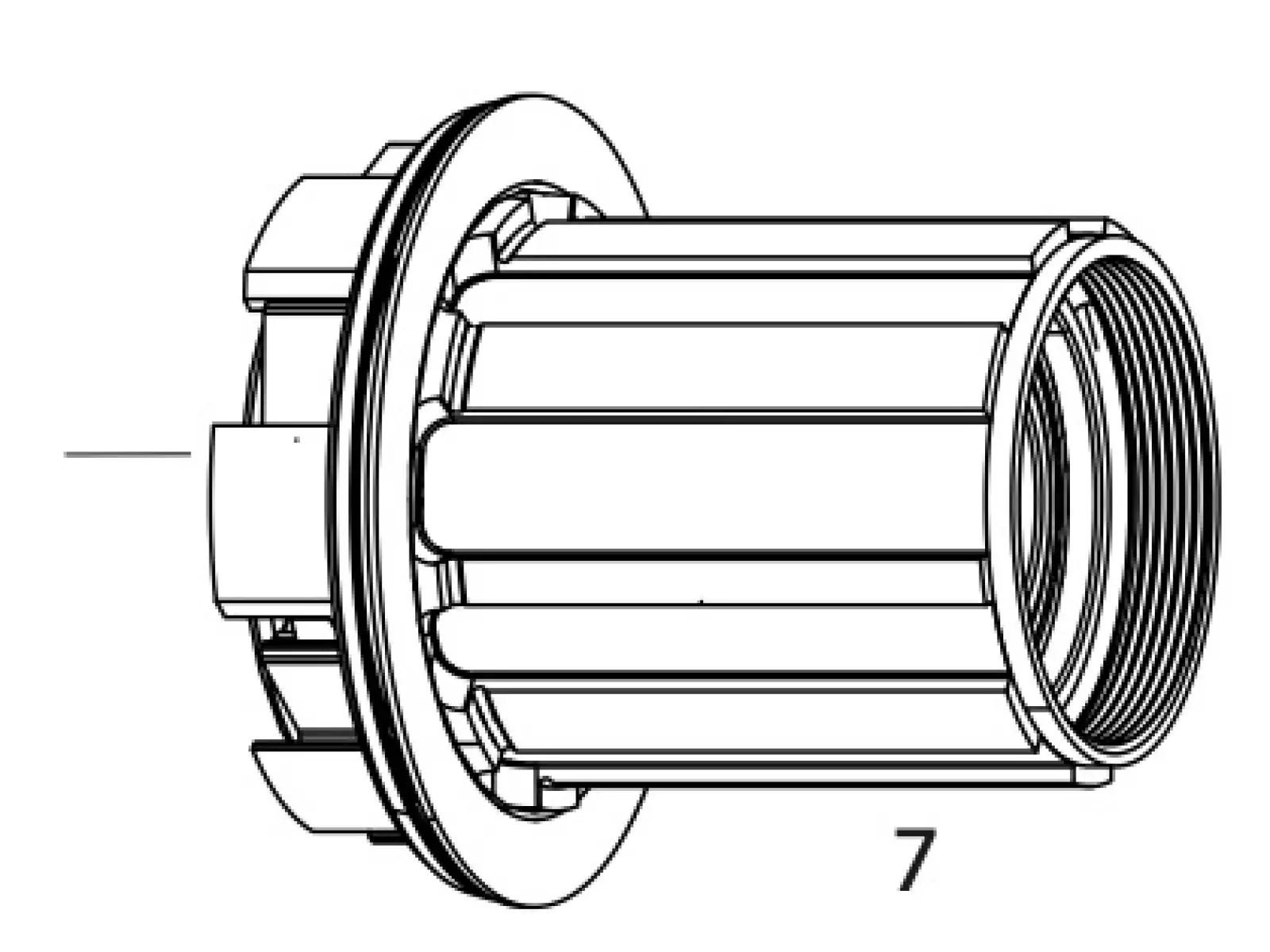 Zipp Freehub Kit - ořech pro náboje ZR1 11sp.