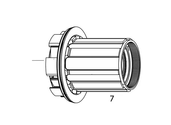 Zipp Freehub Kit - ořech pro náboje ZR1 11sp.