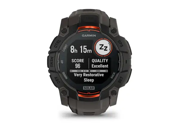 Garmin Instinct 3 Solar 50 mm chytré hodinky Black/Charcoal pásek