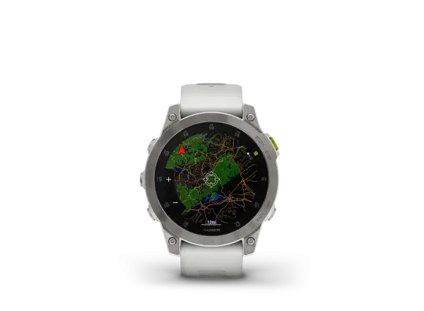 Garmin epix Gen 2 Sapphire Edition chytré hodinky Titanium/White