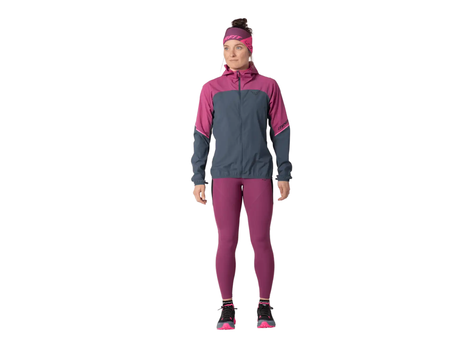 Dynafit Alpne Wind dámská běžecká bunda Magenta