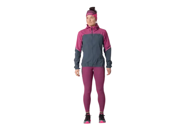 Dynafit Alpne Wind dámská běžecká bunda Magenta