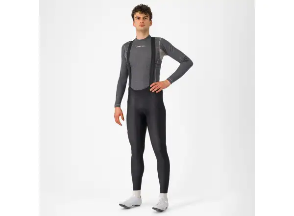 Castelli Espresso Bibtight pánské kalhoty s laclem a vložkou Black