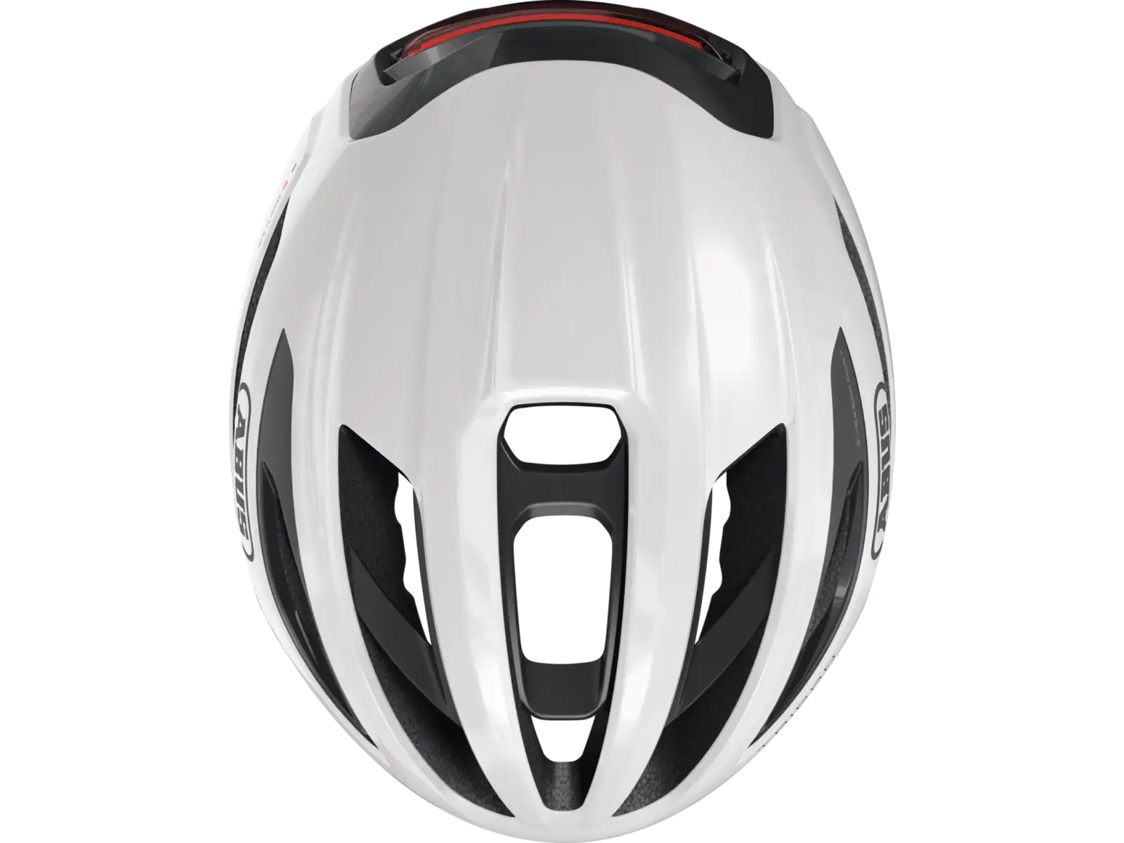 Abus Taipan LED gravel přilba Shiny White