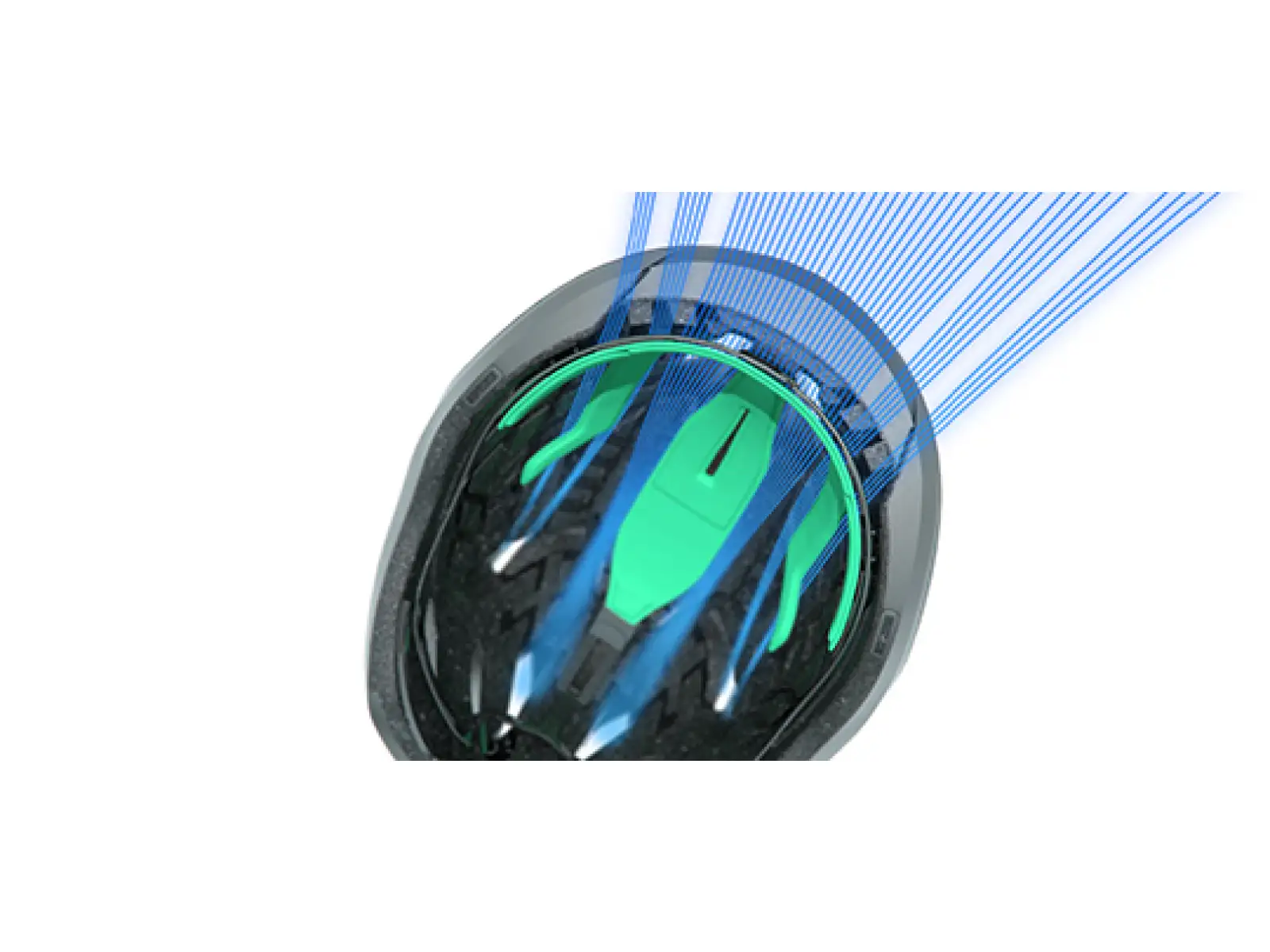 Lazer Vento KinetiCore přilba černá/stříbrná