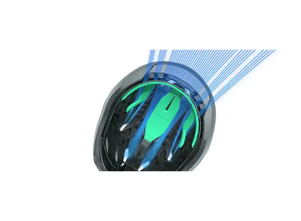 Lazer Vento KinetiCore přilba černá/stříbrná
