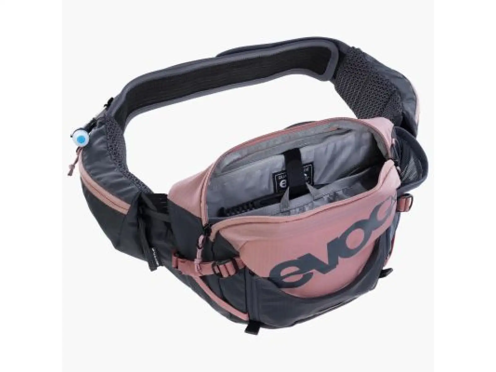 Evoc Hip Pack Pro 3 l ledvinka Dusty Pink/Carbon Grey + pitný vak 1,5 l