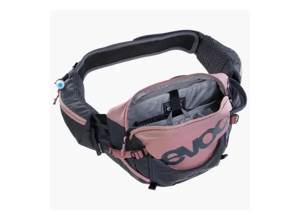 Evoc Hip Pack Pro 3 l ledvinka Dusty Pink/Carbon Grey + pitný vak 1,5 l