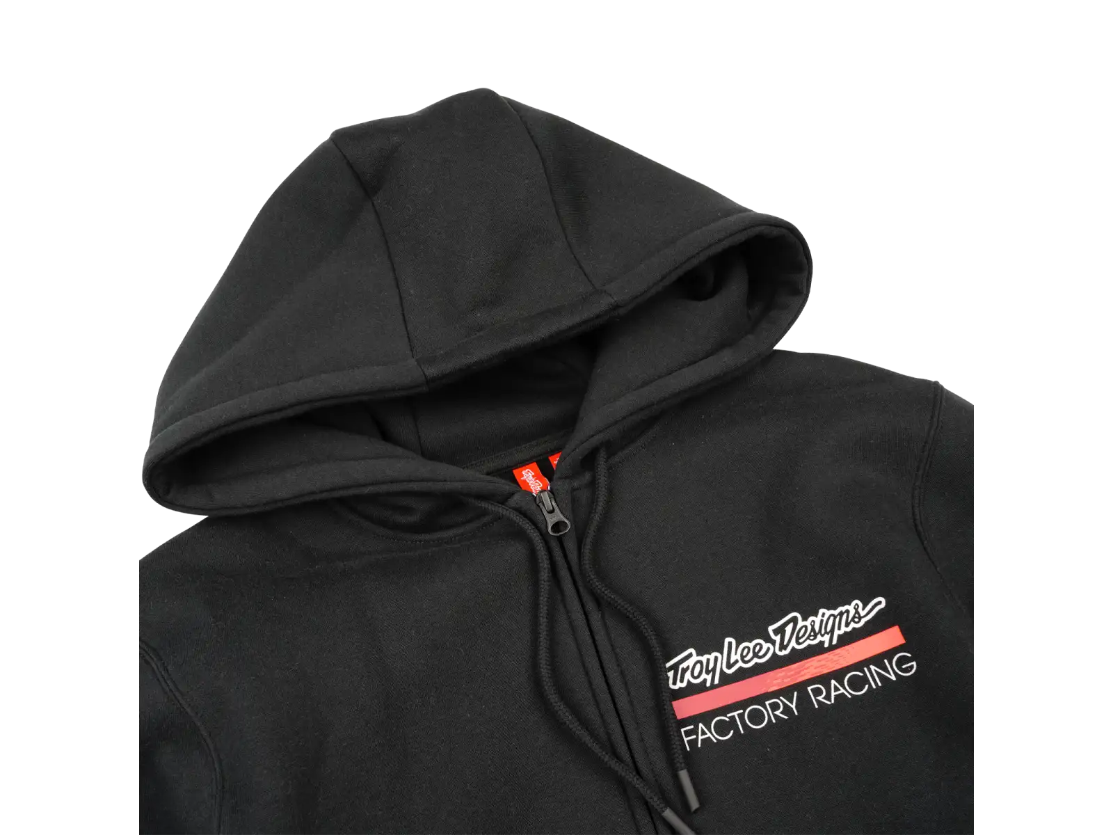 Troy Lee Designs Factory Racing pánská mikina se zipem Black heather/Red