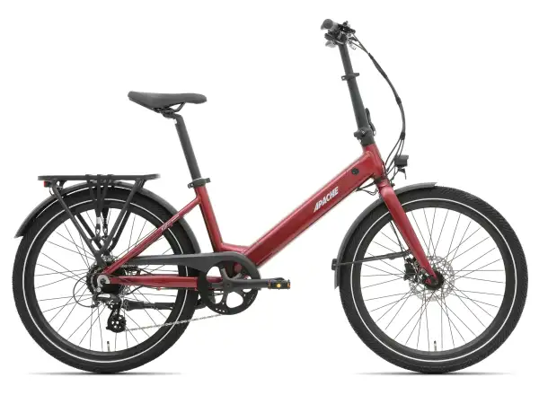 Apache Tanka 24 RX skládací elektrokolo 363 Wh S/M bordó