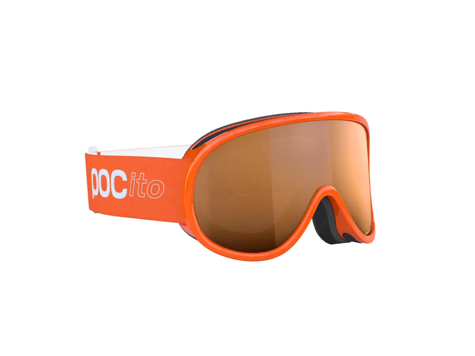POC POCito Retina dětské lyžařské brýle Fluorescent Orange/Partly Sunny Light Orange
