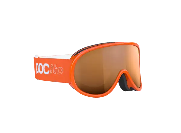 POC POCito Retina dětské lyžařské brýle Fluorescent Orange/Partly Sunny Light Orange