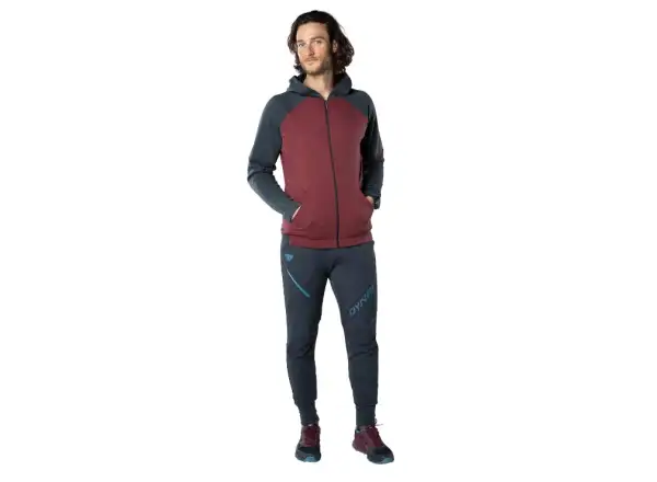 Dynafit 24/7 Polartec pánská mikina s kapucí Burgundy