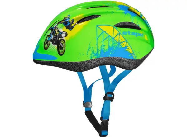 Etape Rebel dětská cyklistická přilba zelená/motorka