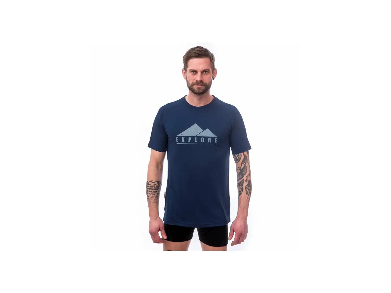 Sensor Merino Air PT Explore pánské triko krátký rukáv tmavě modrá