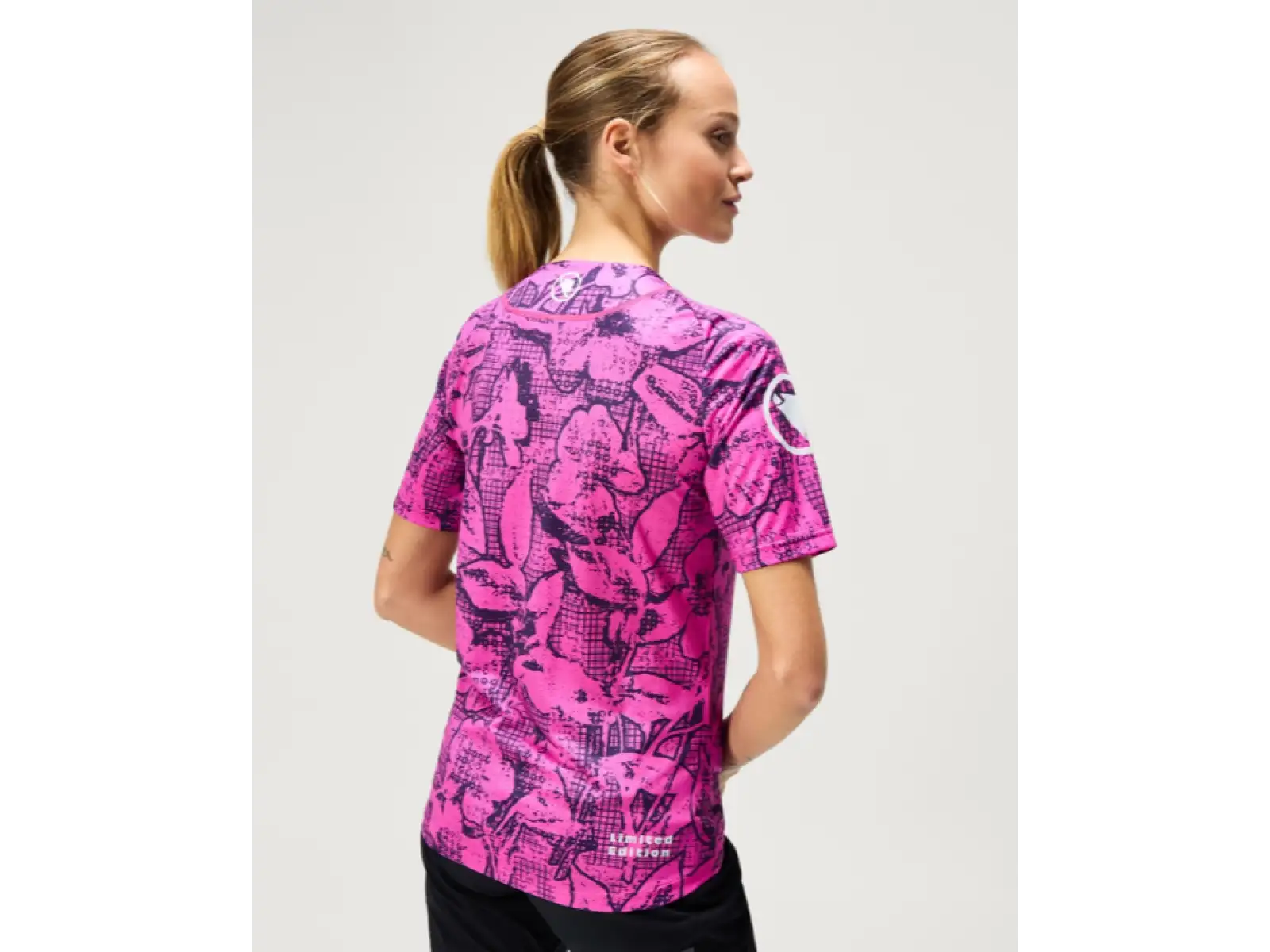 Endura LTD Grid Floral dámský dres krátký rukáv Pink Pop