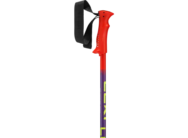 Leki Racing Kids dětské sjezdové hole Bright red-violet-neonyellow