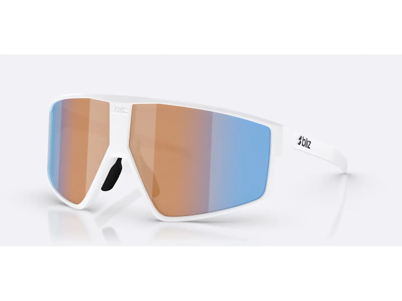 Bliz P002 sluneční brýle Matte White/Nano Optics Nordic Light Coral/Orange Blue Mult