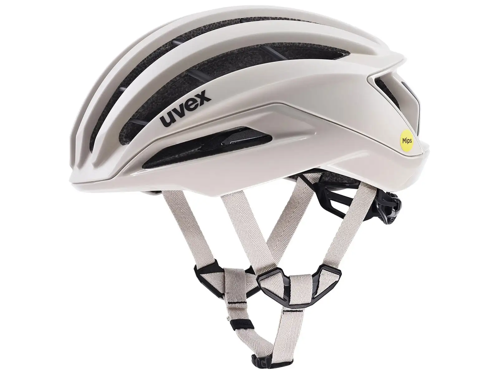 Uvex Surge Areo MIPS silniční přilba Warm Grey Matt