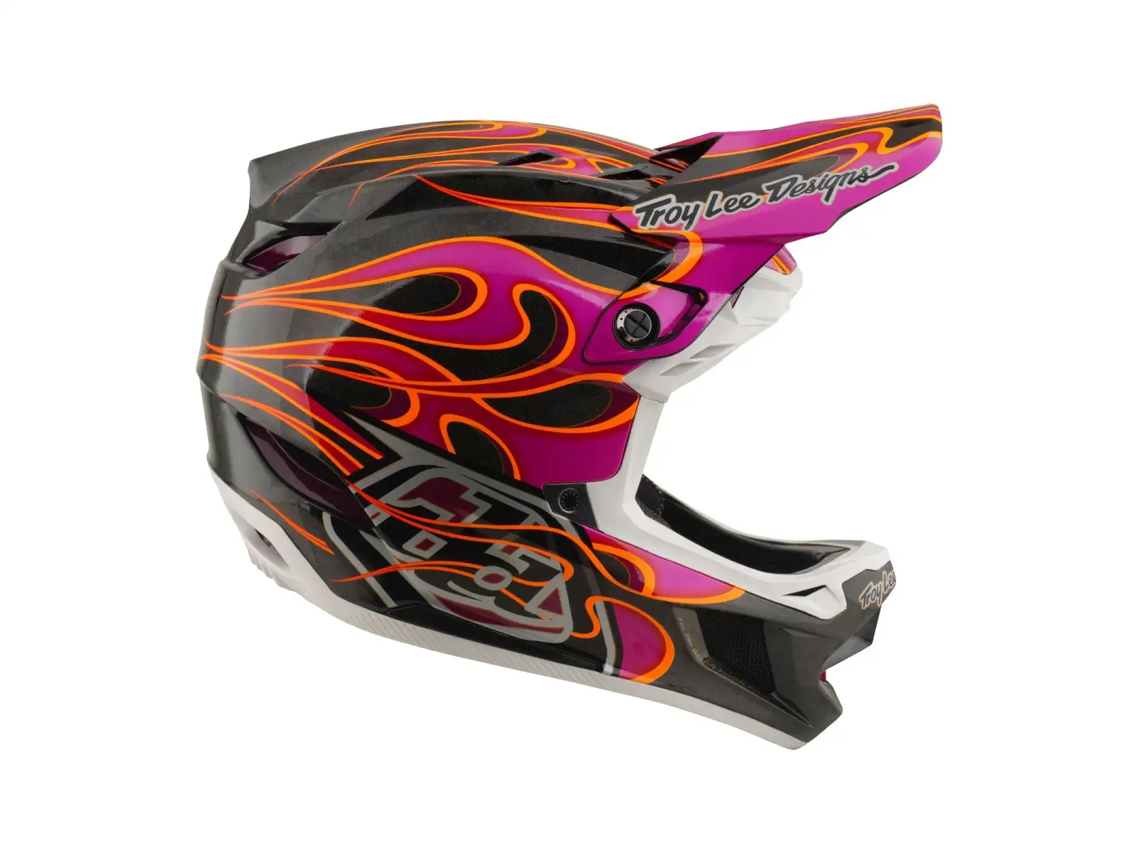 Troy Lee Designs D4 Carbon MIPS přilba Torched Carbn/Magenta