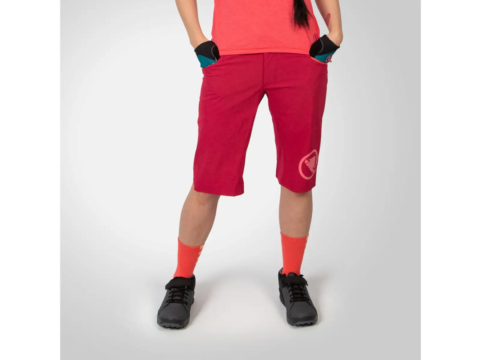 Endura SingleTrack Lite (Short Fit) dámské kraťasy Berry