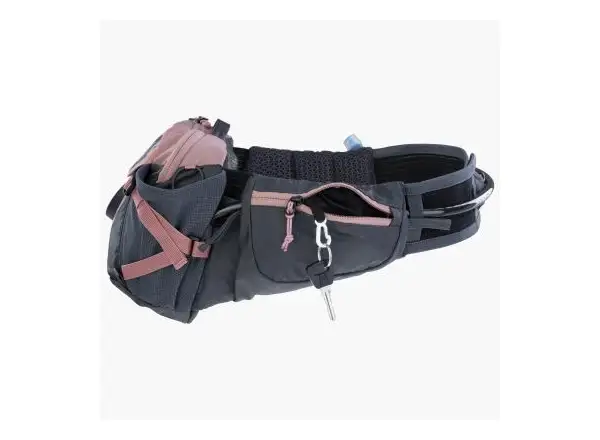 Evoc Hip Pack Pro 3 l ledvinka Dusty Pink/Carbon Grey + pitný vak 1,5 l