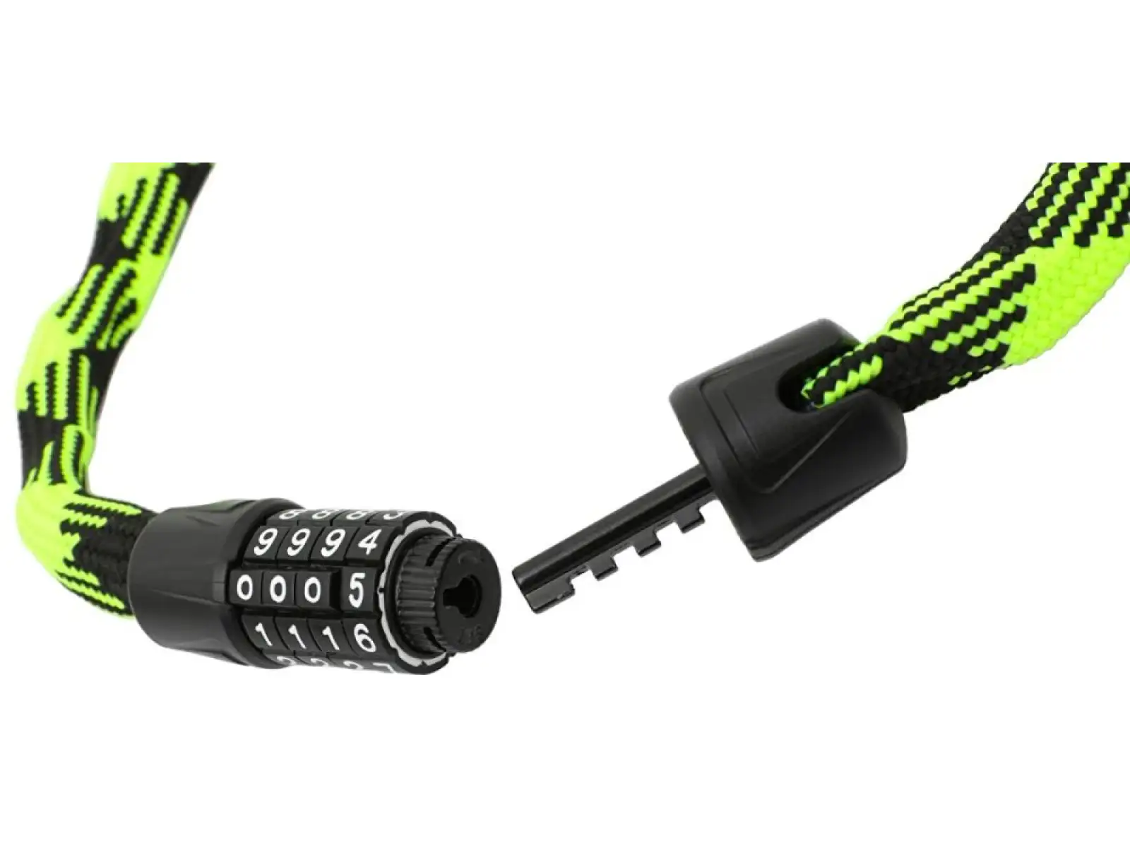 Max1 Twist řetězový zámek kódový 3,2x1200 mm zeleno/černý
