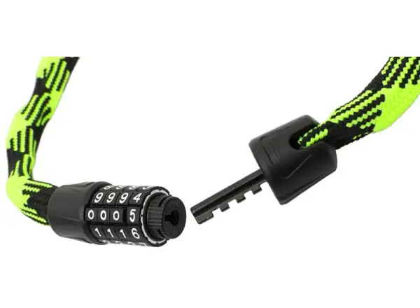 Max1 Twist řetězový zámek kódový 3,2x1200 mm zeleno/černý