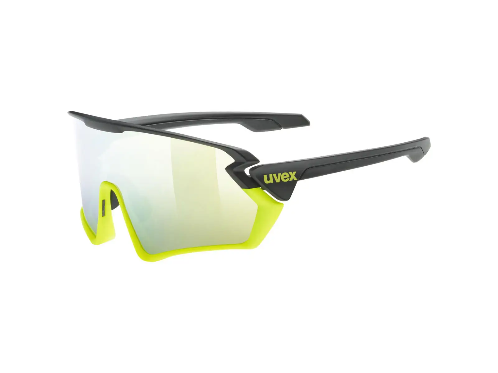 Uvex Sportstyle 231 brýle Black Lime Mat/ Mirror Yellow (Cat. 3)