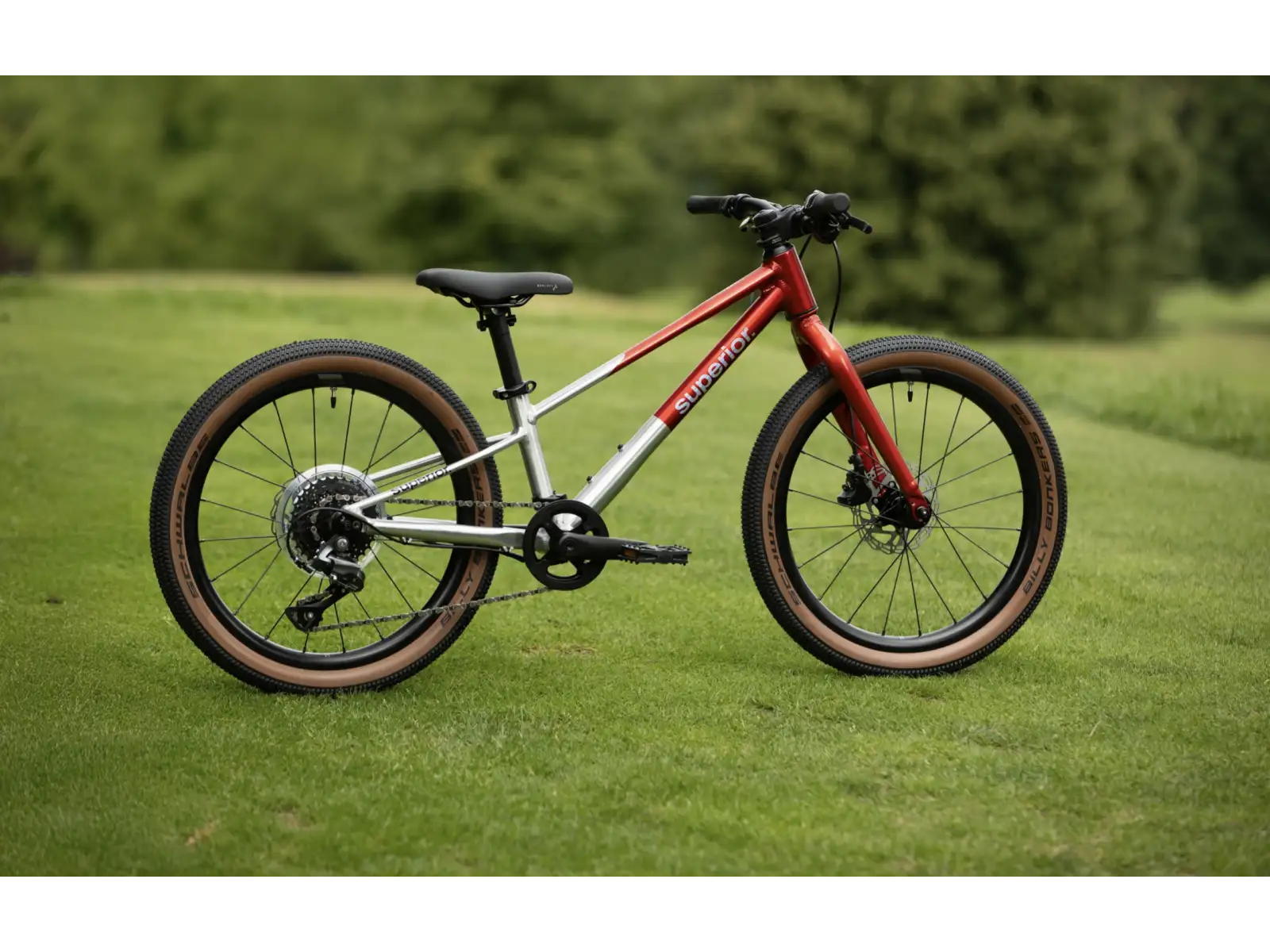 Superior TEAM 20 dětské kolo Gloss Brushed Alu / Red
