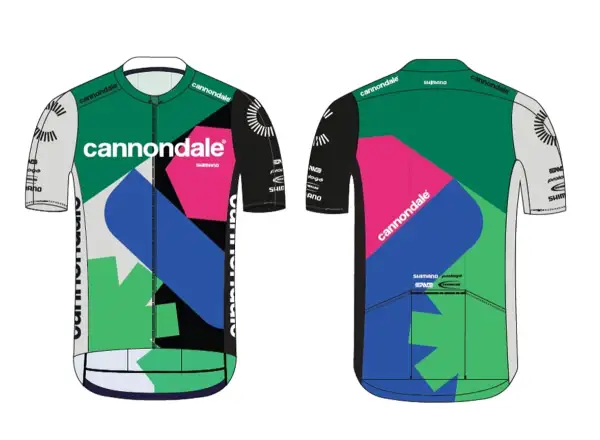 Cannondale CFR Replica pánský dres krátký rukáv zelená/modrá