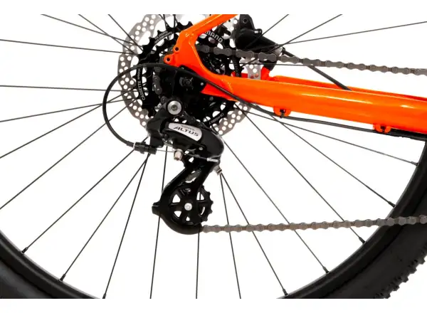 Rock Machine Blizz 10-29 gloss neon orange/dark red/black horské kolo