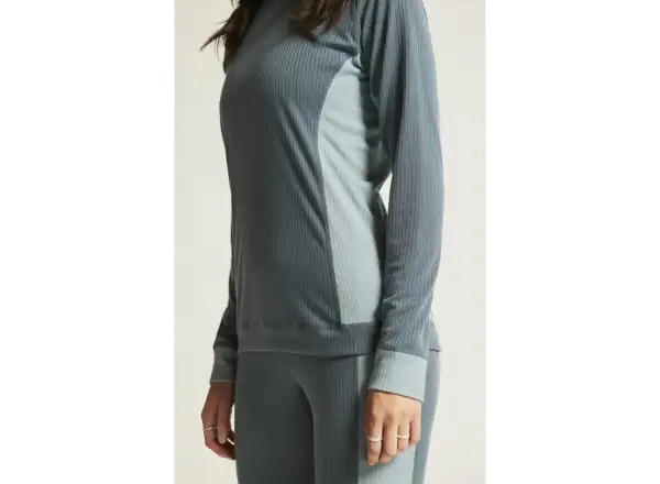 Craft Core Dry Baselayer dámský set triko dlouhý rukáv+kalhoty modrá