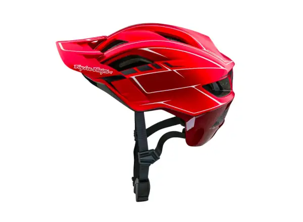 Troy Lee Designs Flowline SE Mips přilba Pinstripe Red