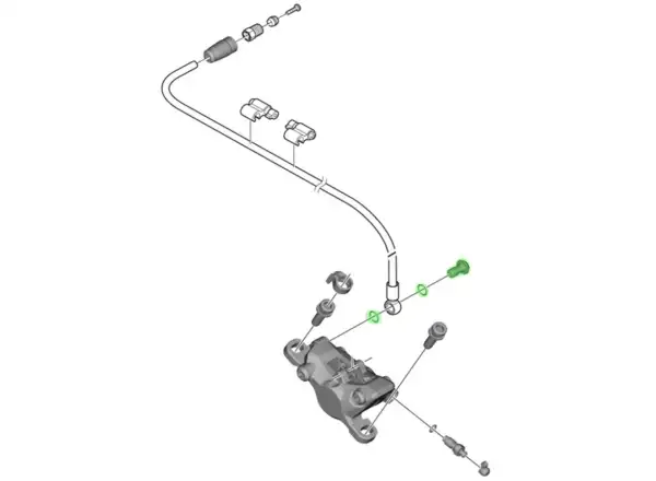 Shimano šroub pro připojení hadice ke třmenu BR-M8100/BR-M7100