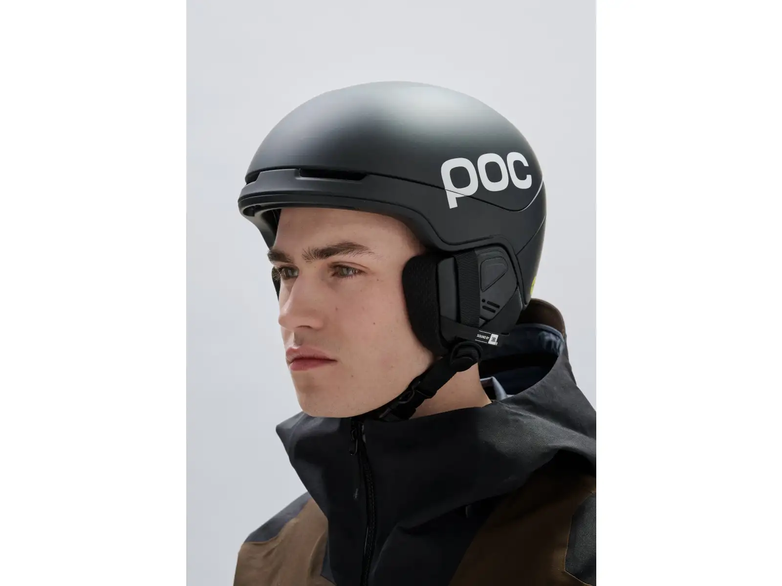 POC Obex Contour Communication lyžařská přilba Sylvanite Grey Matt/Uranium Black Matt