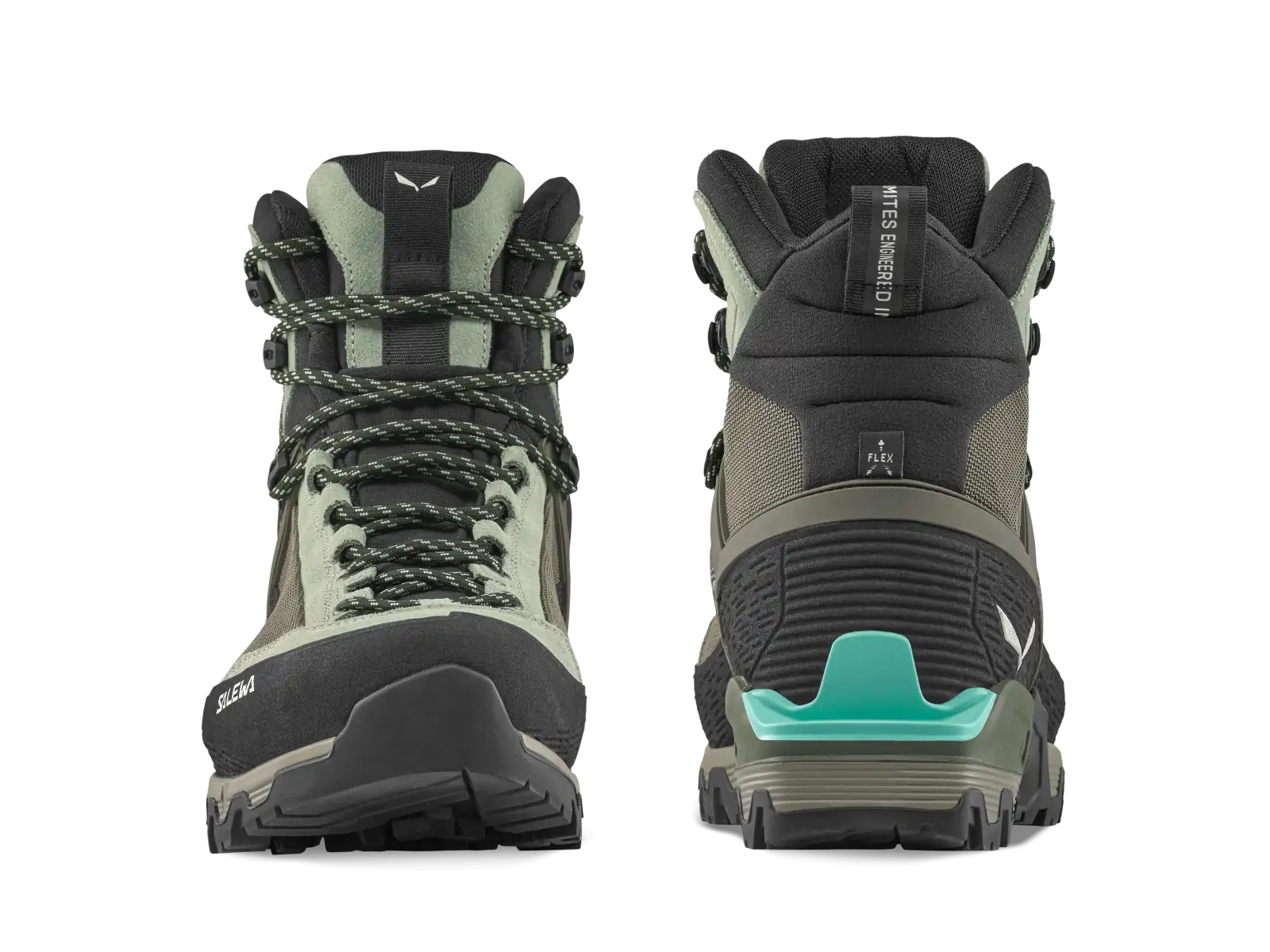 Salewa Mountain Trainer 3 Tech Mid GTX dámské turistické boty Shadow/Faded Green